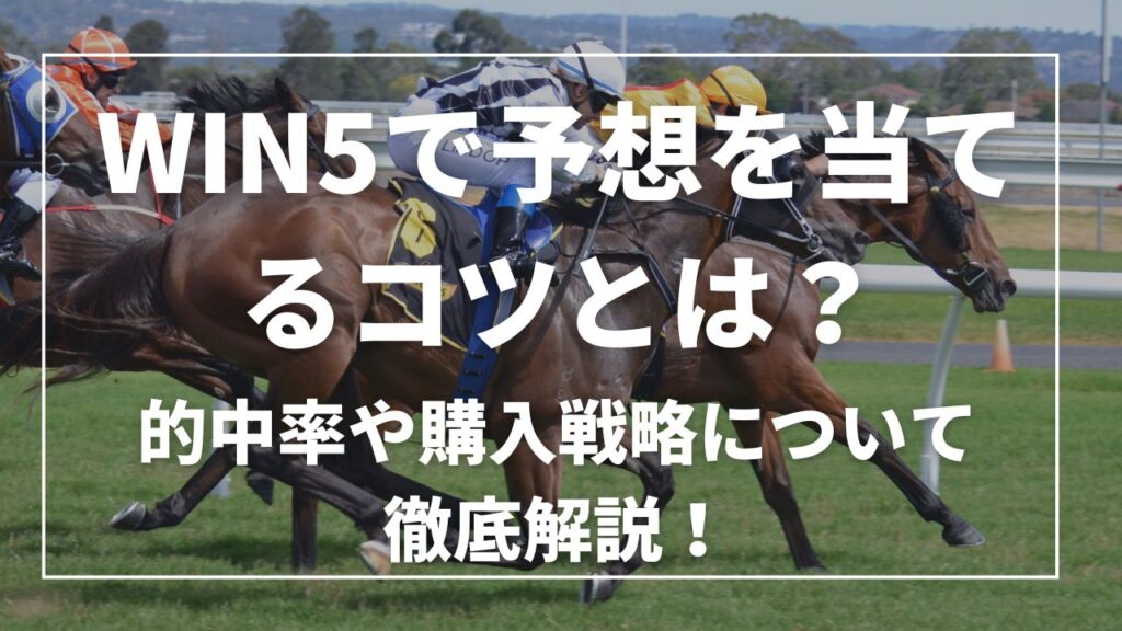 win5 で予想を当てるコツとは？