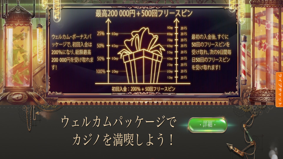 ジョイカジノの初回入金ボーナスとは?
