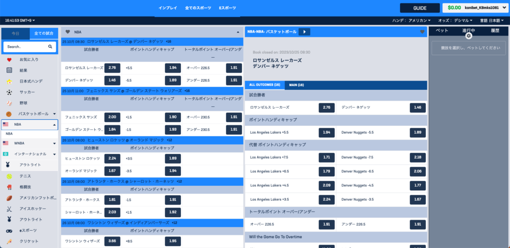 コニベットNBA